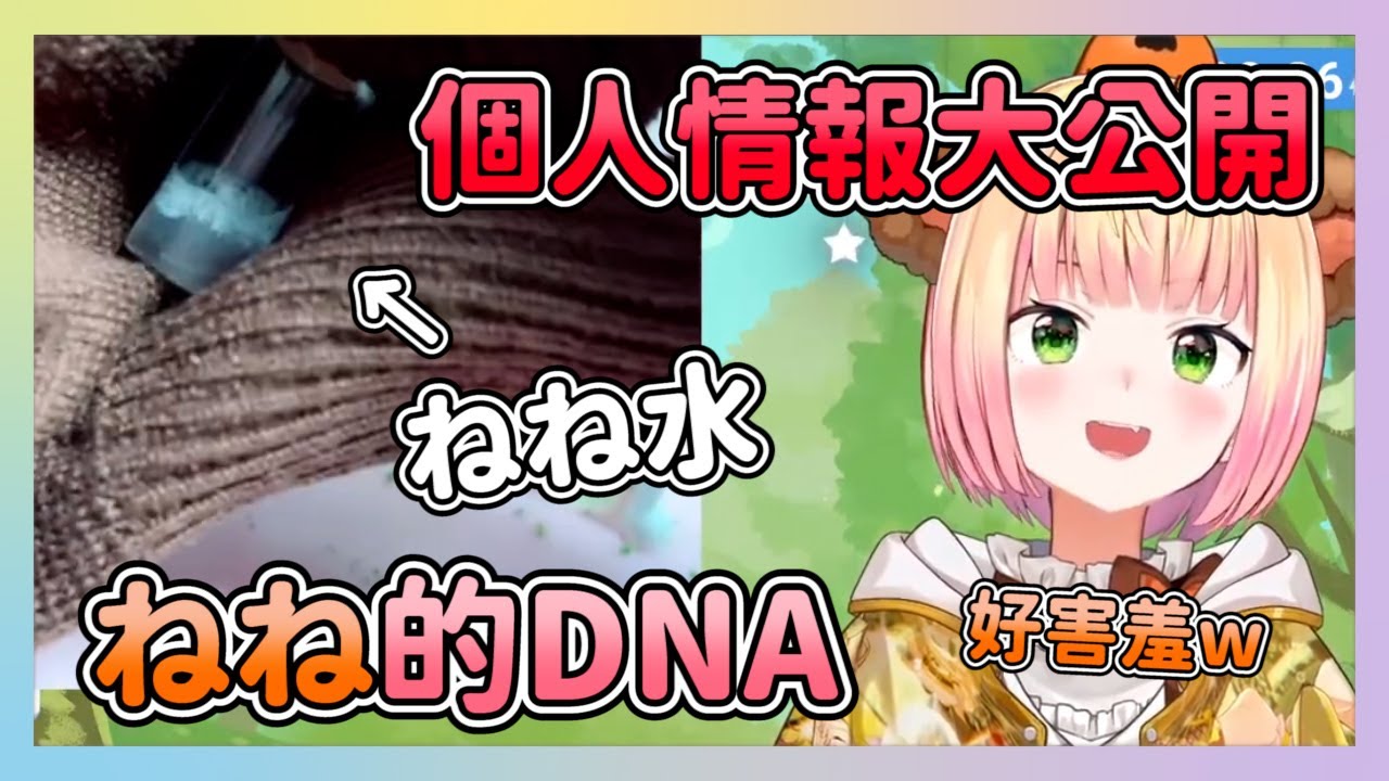 ねねDNA流出? 用觀察DNA的套組 把自己的ねね水放進去 將個人情報攤在大眾面前【hololive/桃鈴ねね】