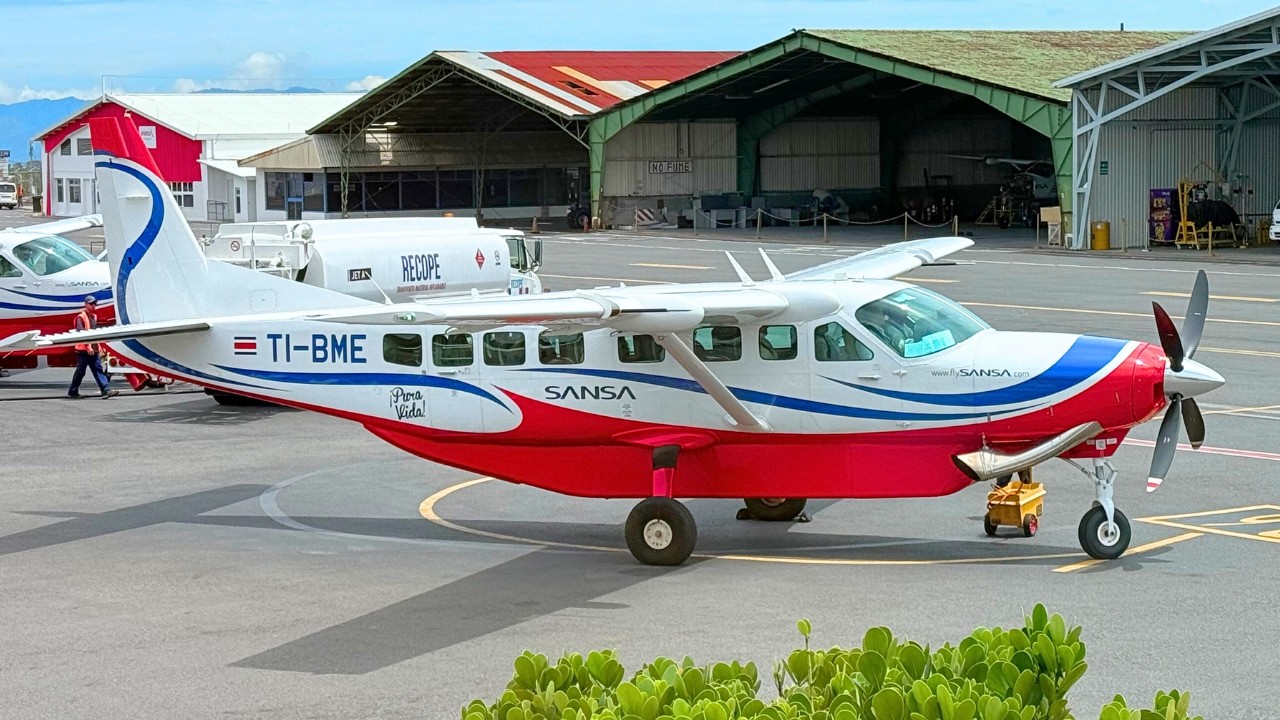 SANSA AIRLINES CESSNA 208B Grand Caravan | La Fortuna - San Jose | Flight Review