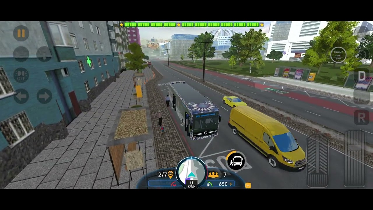 Bus simulator parking game 