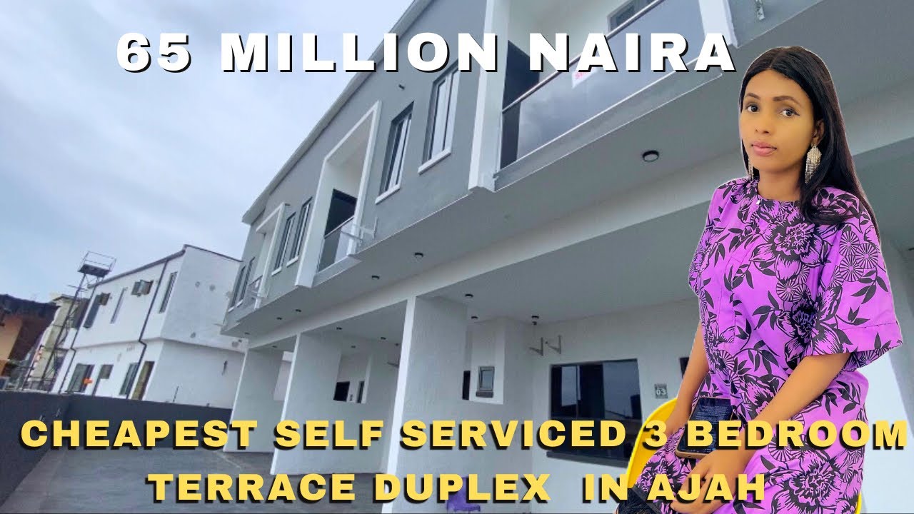 Inside this cheap self serviced 3 bedroom terrace duplex with BQ for sale in Abraham Adesanya, Ajah