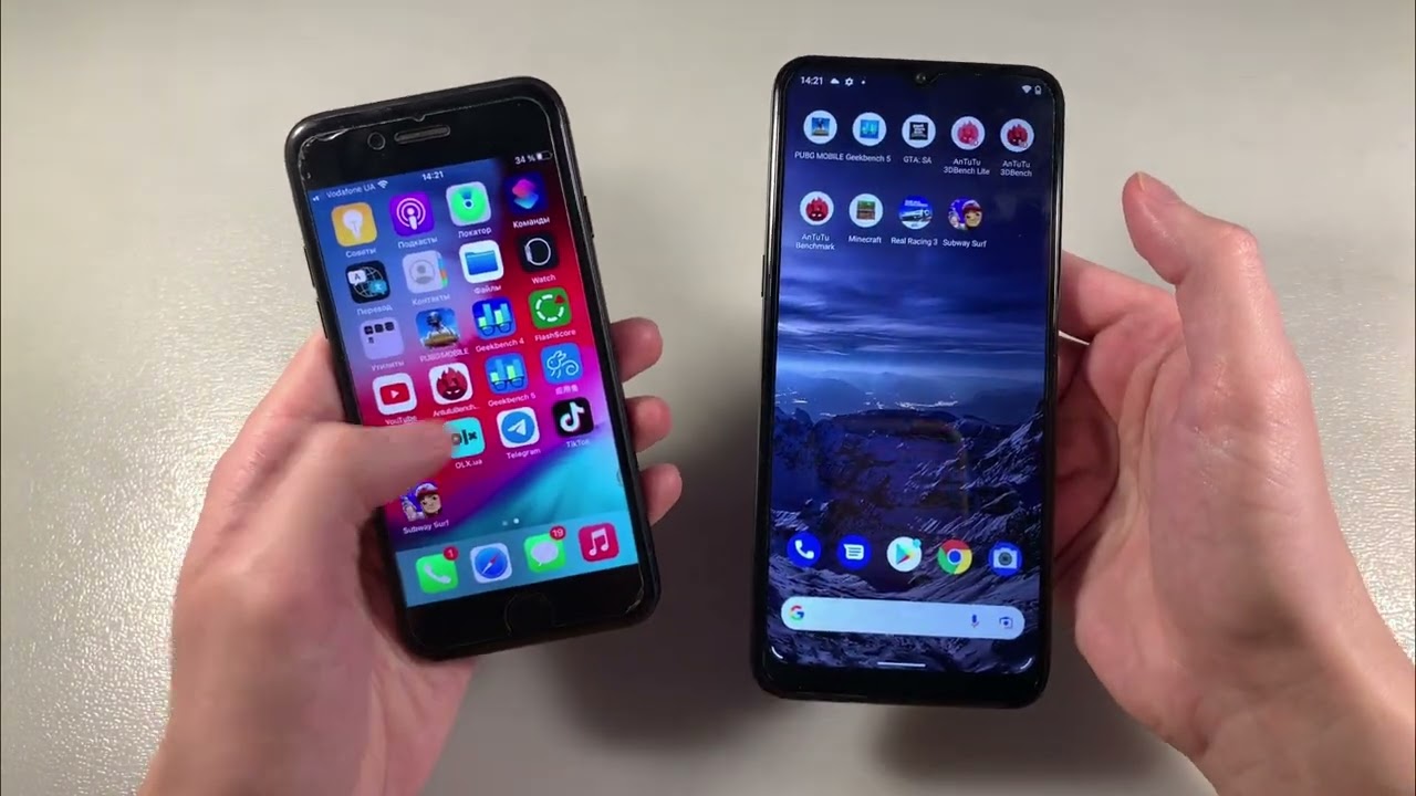 Сравнение Nokia G21 vs iPhone 7