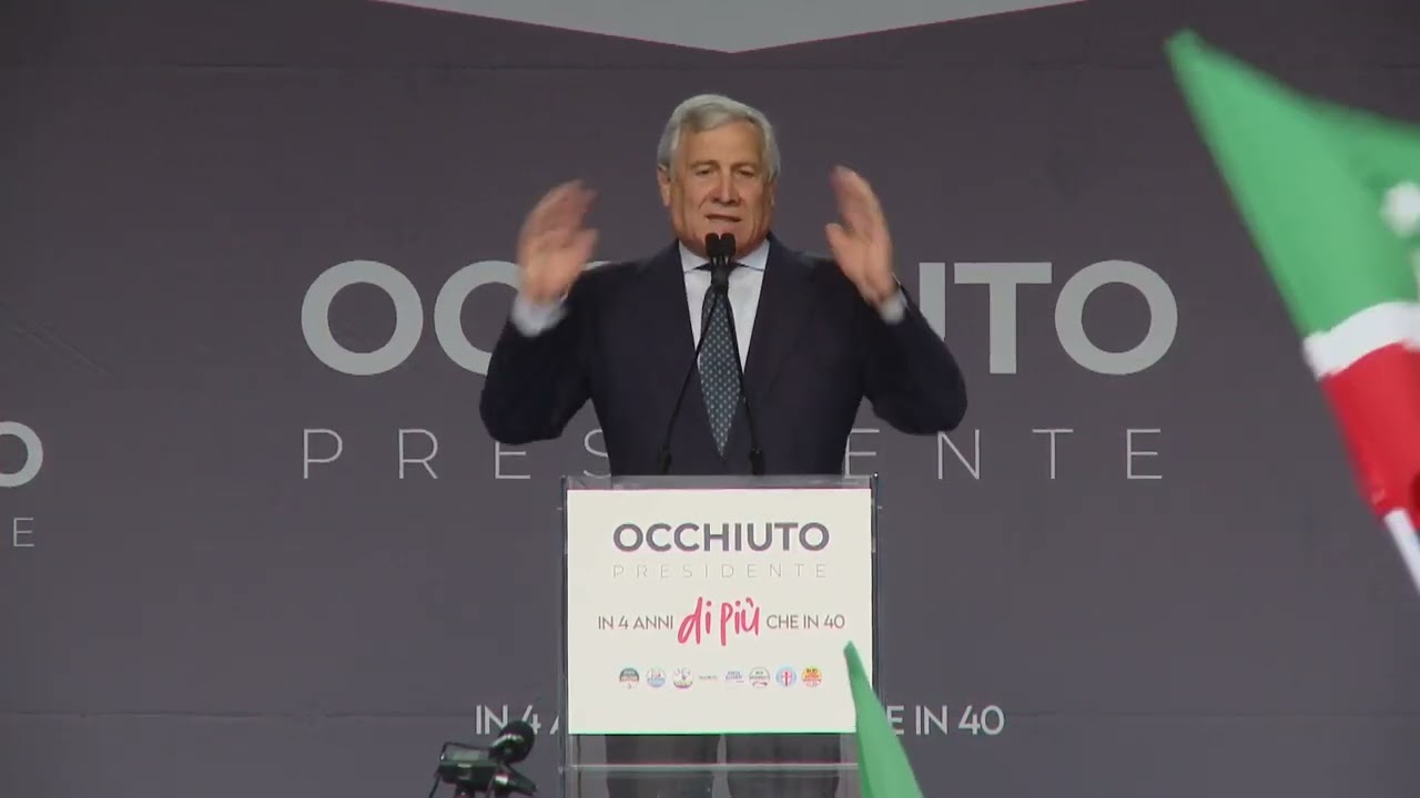 Forza Italia - In diretta da Lamezia Terme (CZ) Antonio Tajani per Occhiuto Presidente (30.09.25)