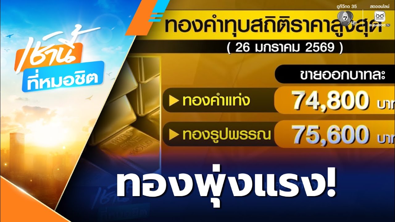 ทองคำพุ่งแรง ร้านทองเร่งเพิ่มความปลอดภัย | เช้านี้ที่หมอชิต