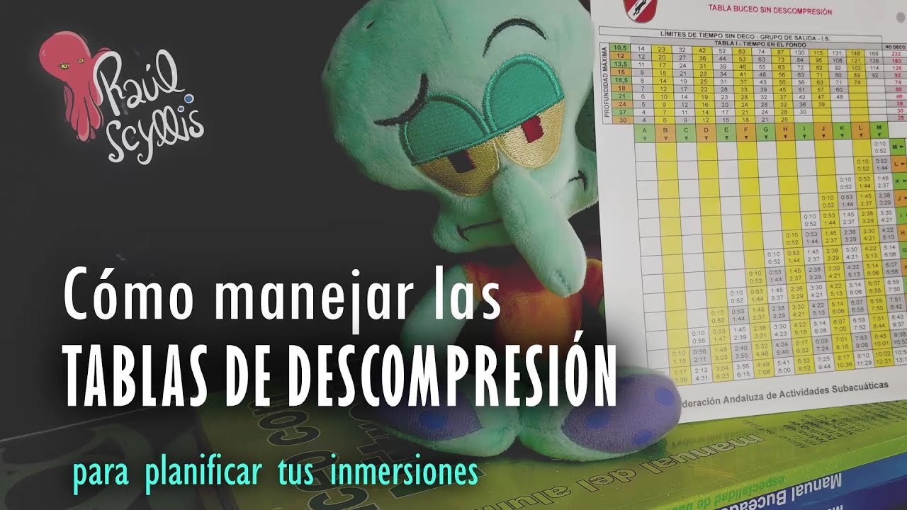 Cómo manejar las tablas de descompresión para planificar tus inmersiones