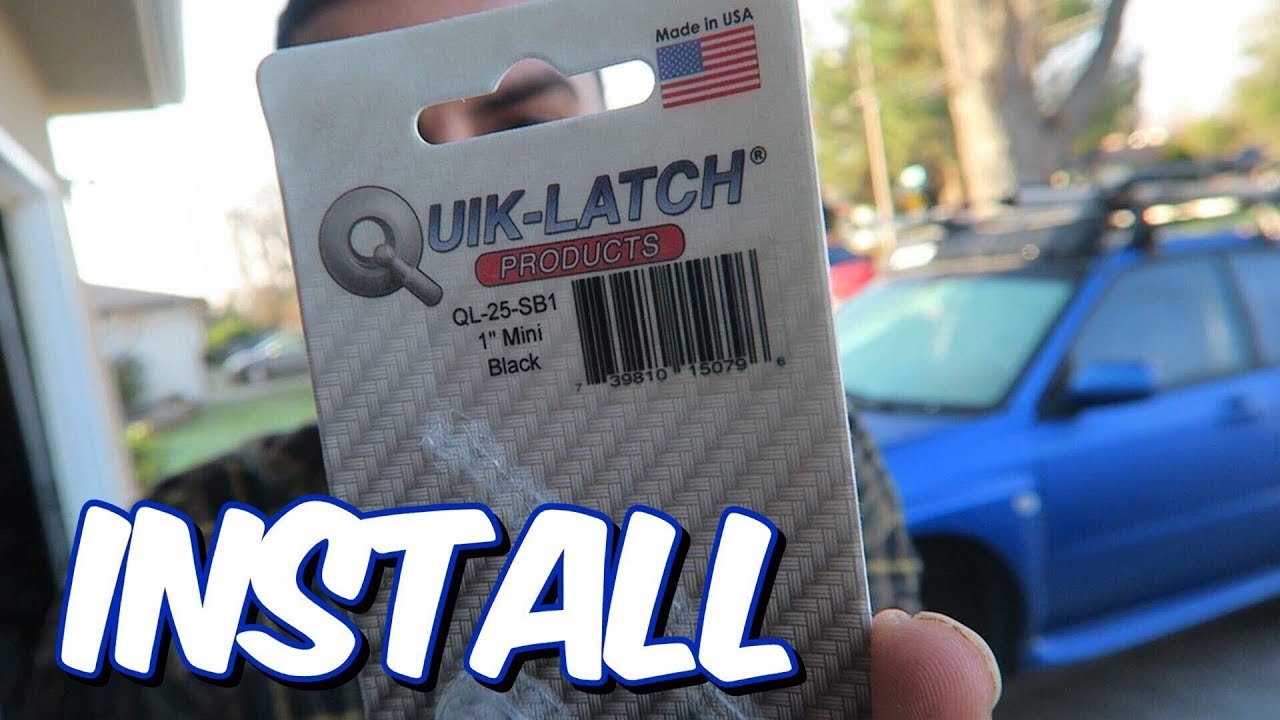 installing QUIK-LATCHES on my WRX FRONT BUMPER