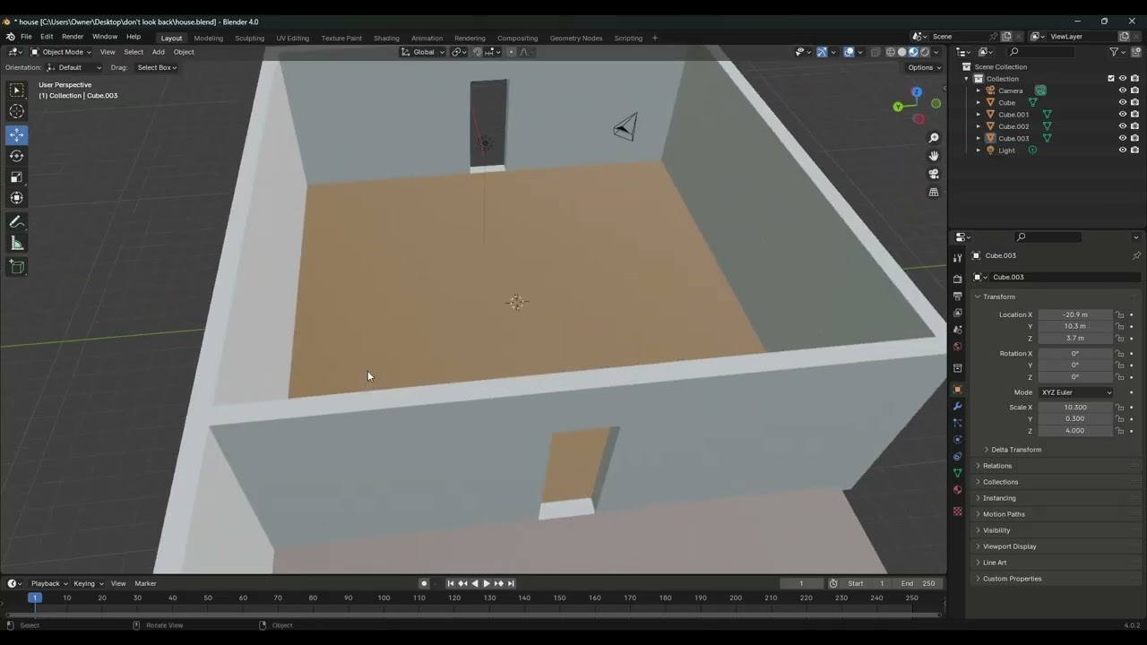 Don't Look Back - House modeling part 2