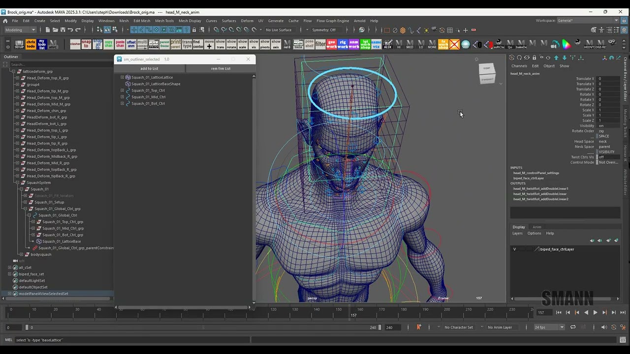 EveryDayMaya: 052 : lattice double deformation fix