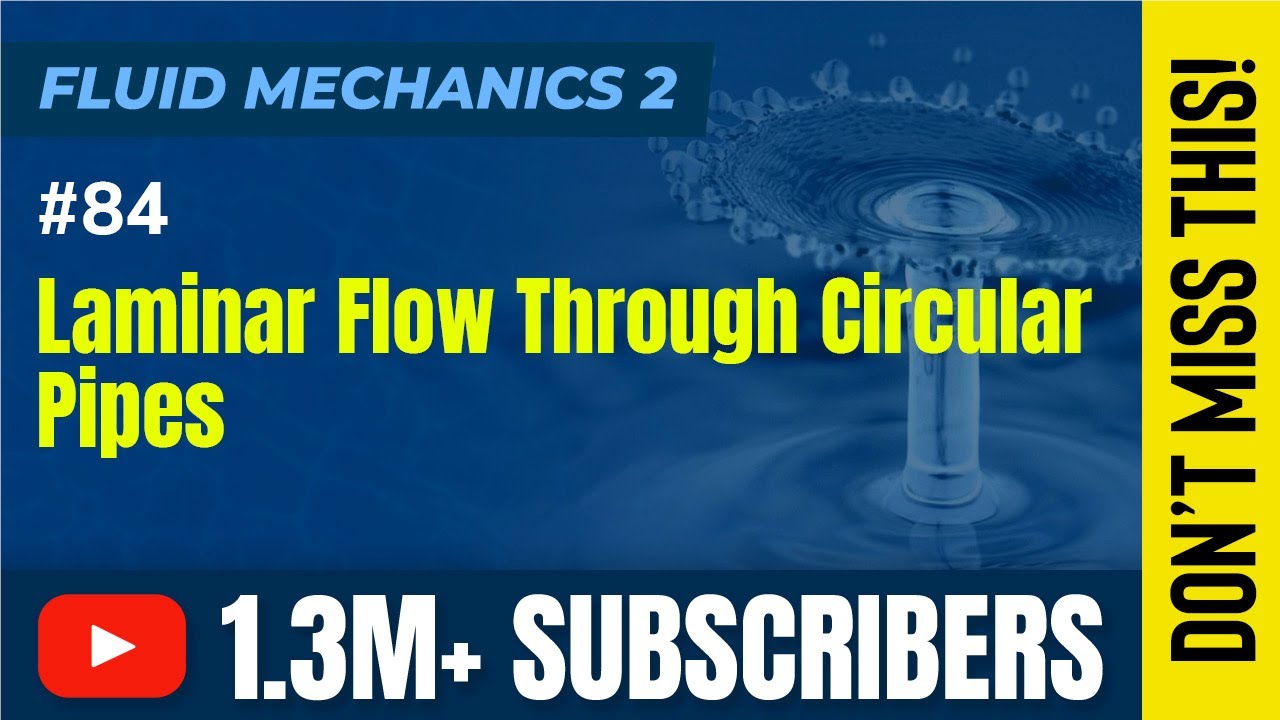 Laminar Flow Through Circular Pipes - Boundary Layer Theory - Fluid Mechanics 2