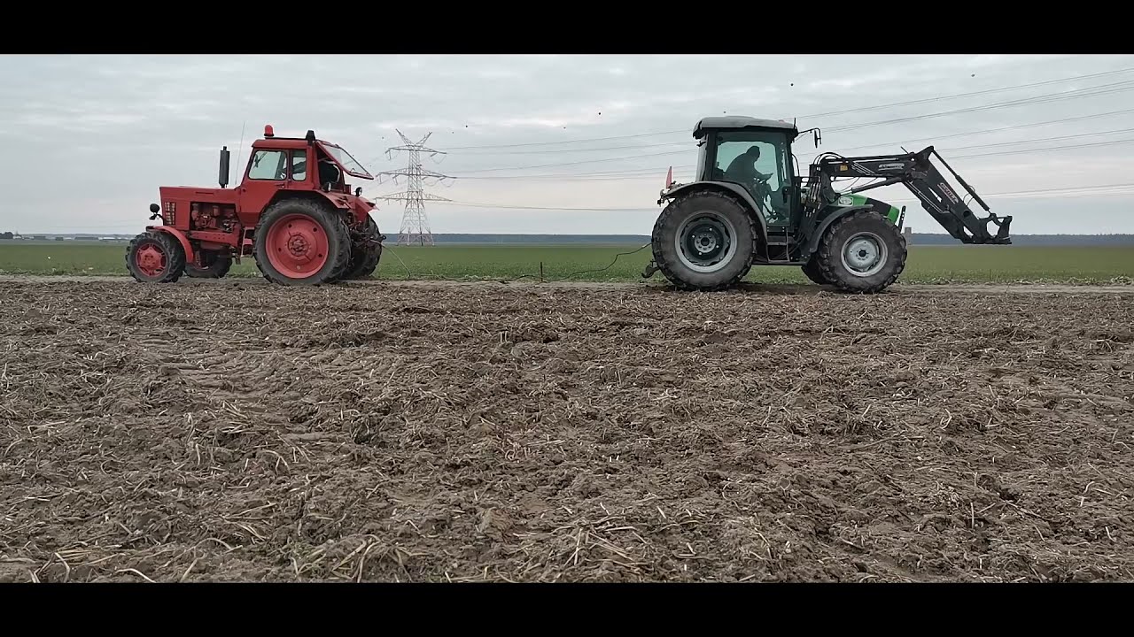 Przeciąganie liny MTZ 82 vs DEUTZ-FAHR Agrofarm 410!! Kto wygra??