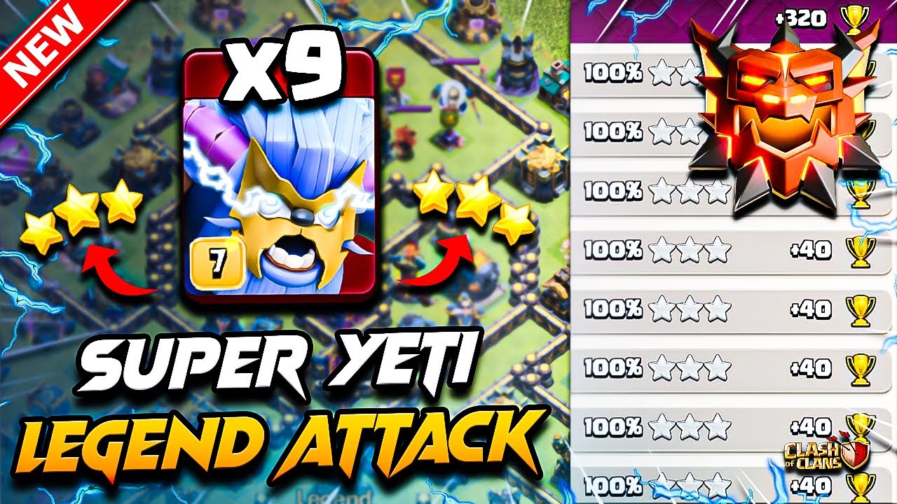 Th17 SUPER YETI Attack Clash of Clans | Best TH17 Attack Strategy With SUPER YETI (Town Hall 17) COC