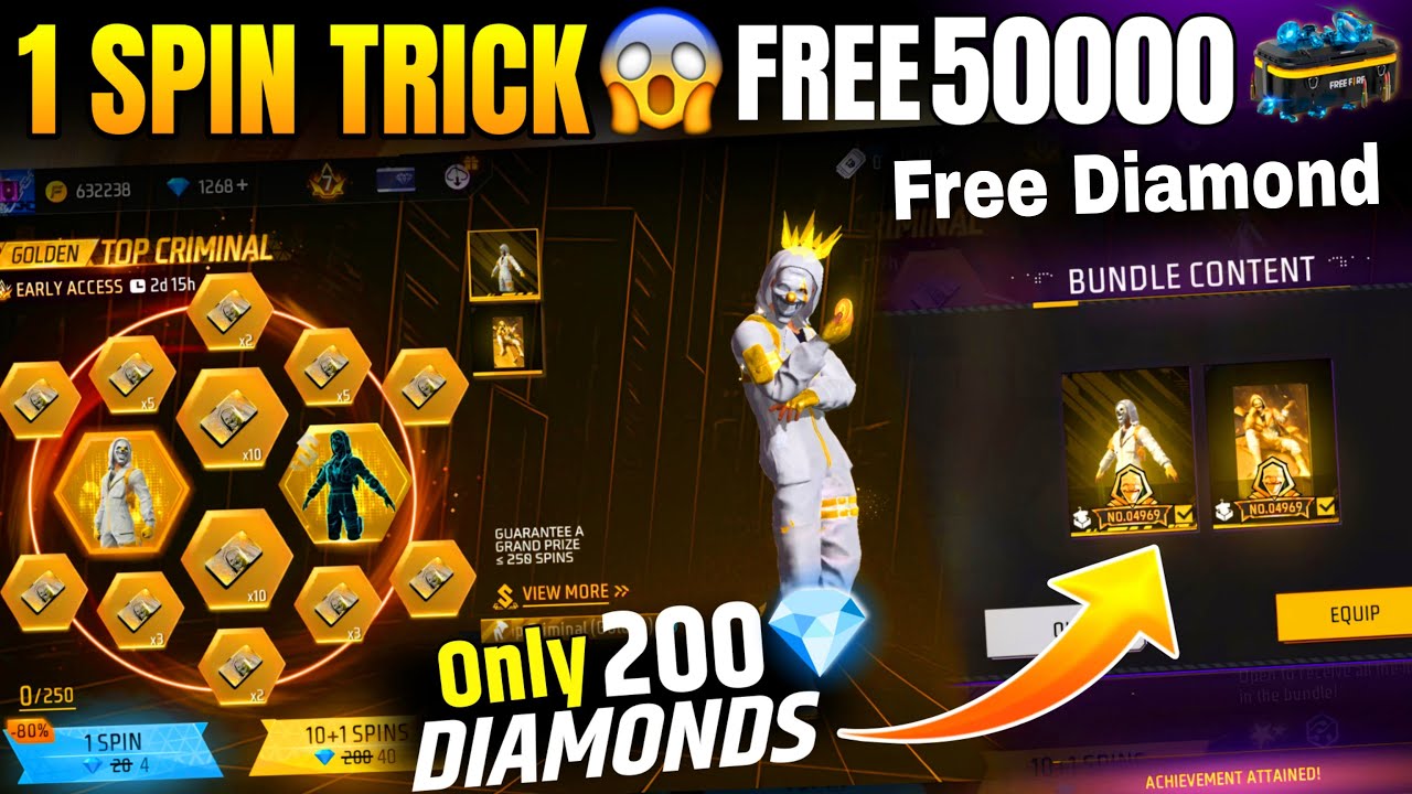 New Top Criminal Ring Spin Free Fire | Criminal Ring Event Free Fire | Free Fire New Event