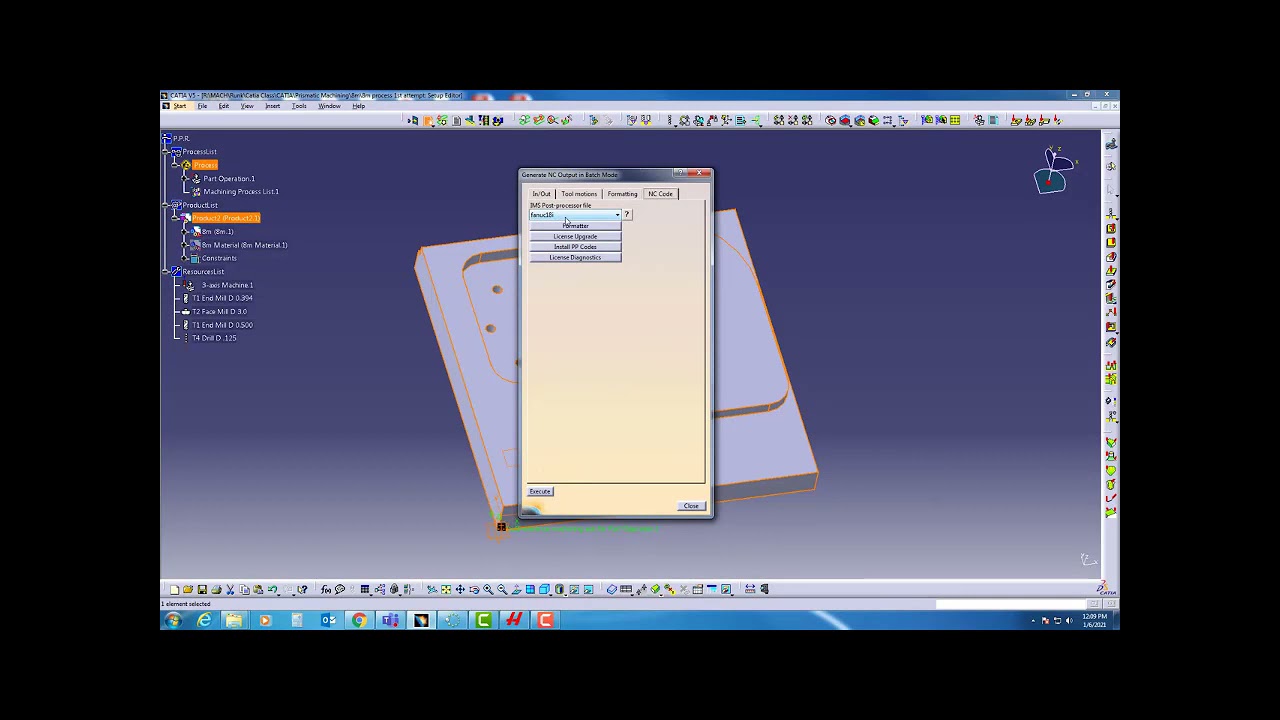Catia V5 Post Processing