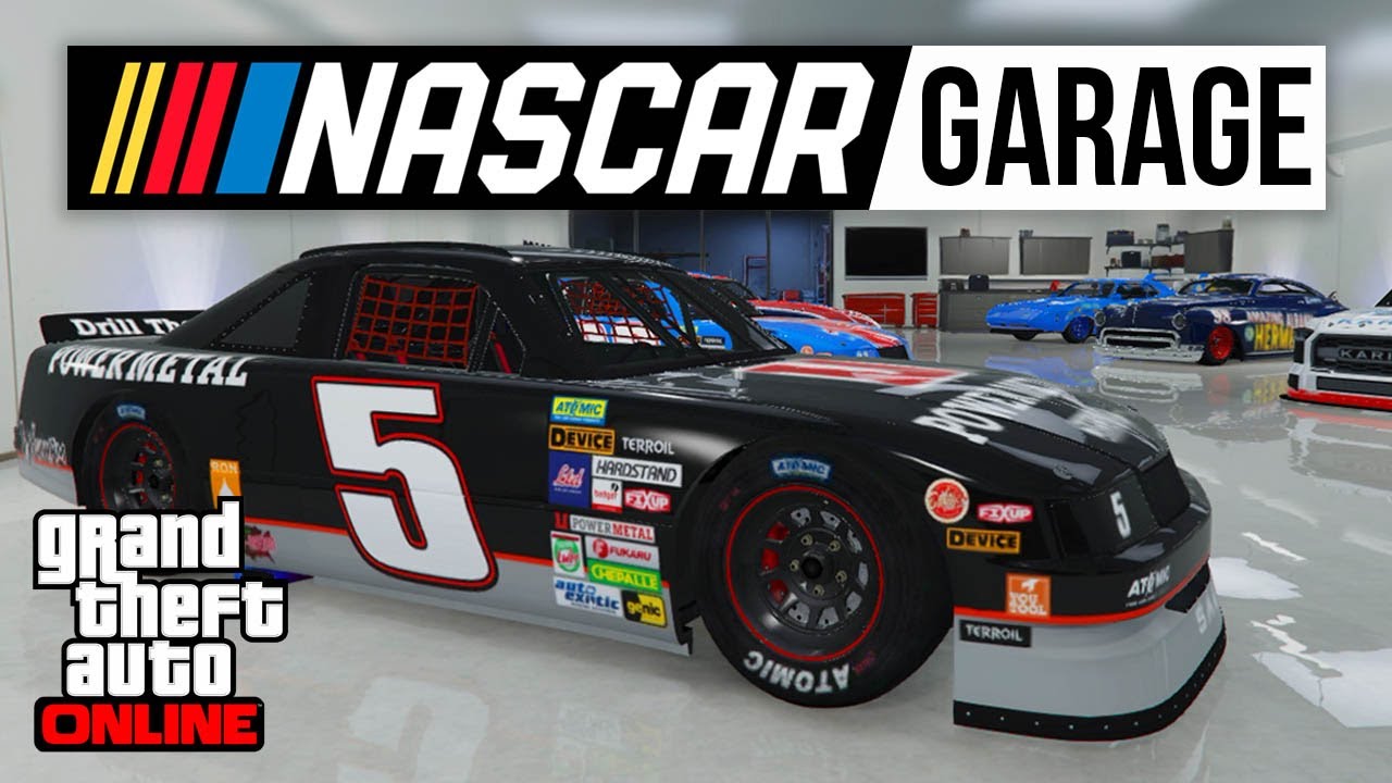 Incredible NASCAR Garage (with Real-Life Cars) in GTA 5 Online
