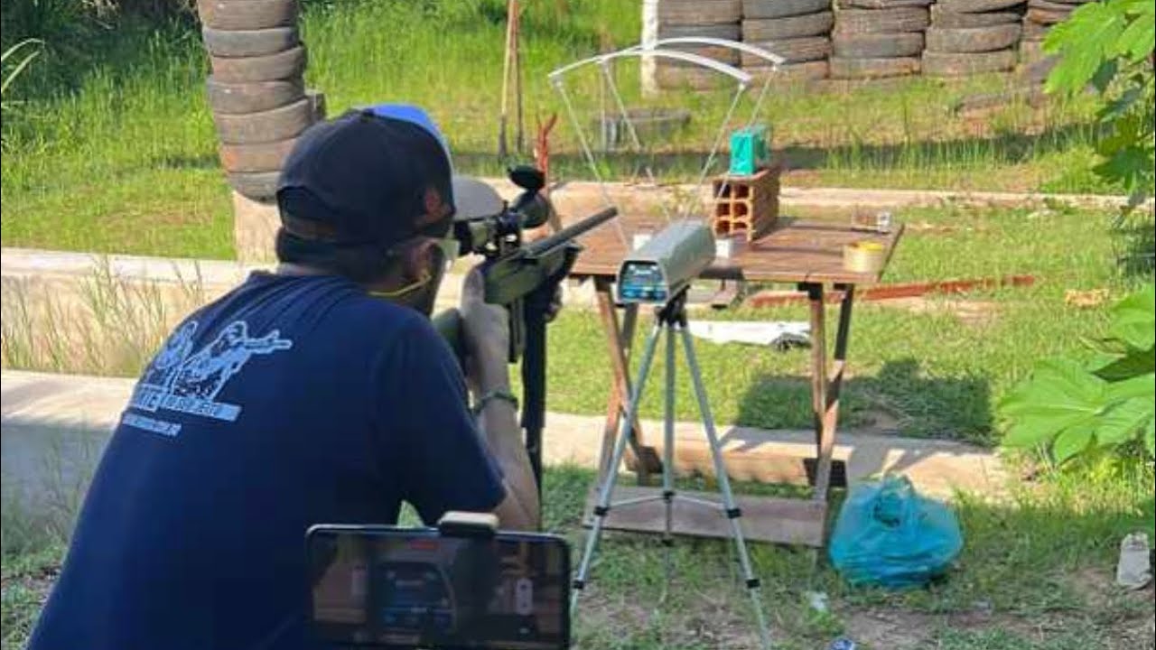 7122 Magnum cal. 5.5 e 17 HMR  cal.4.5 teste de velocidade e penetração no sabão.