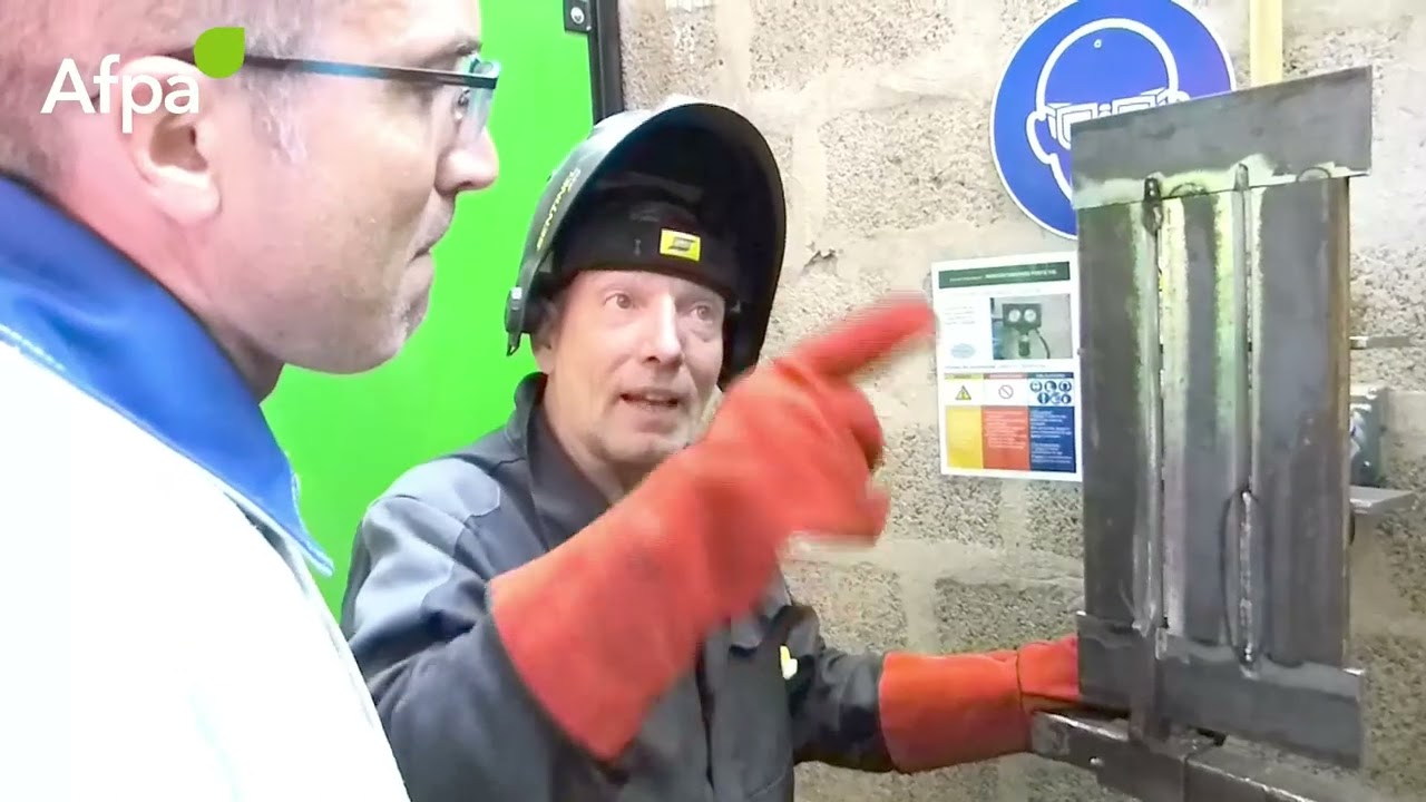 Souder en bout à bout montant en MAG forte épaisseur / 1 la passe de pénétration
