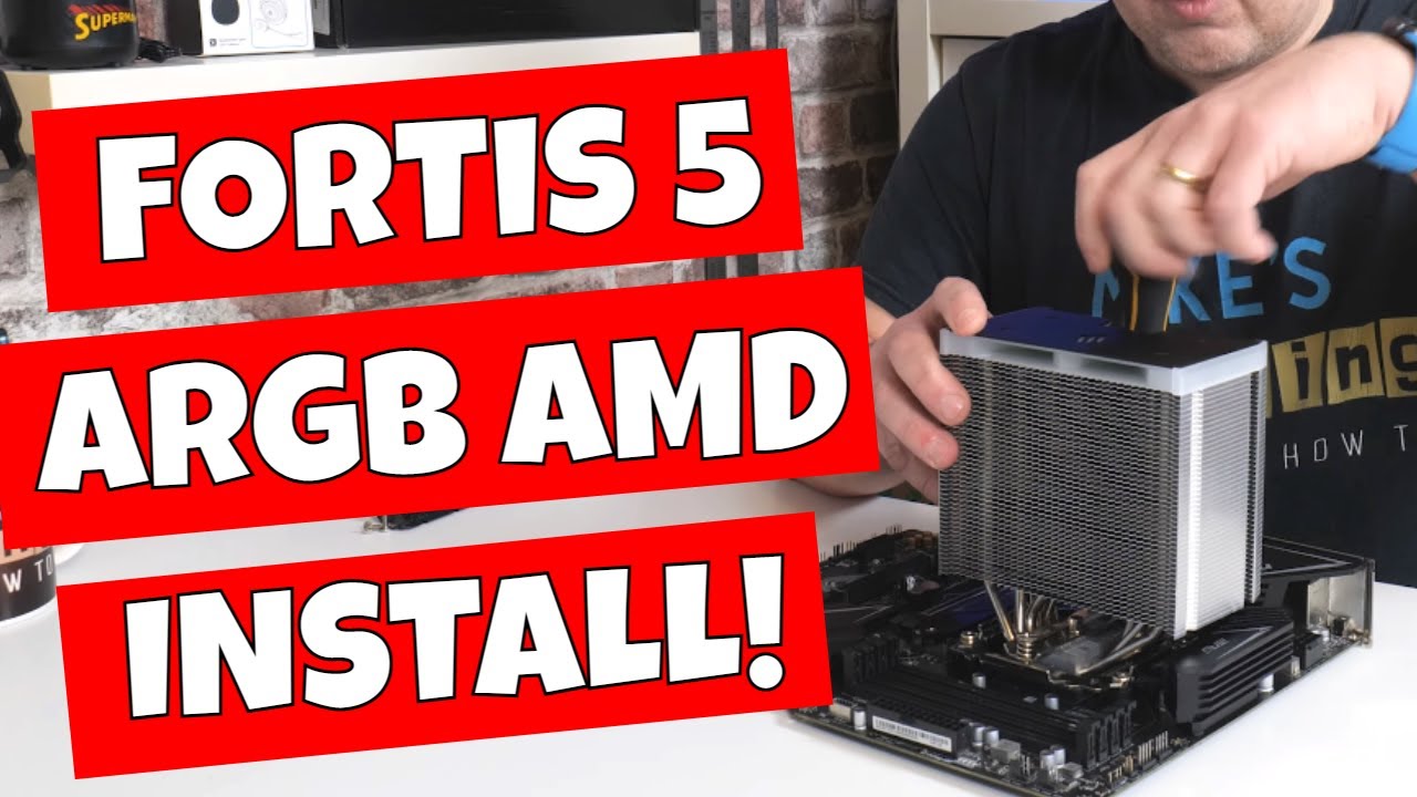 Как установить процессорный кулер SilentiumPC Fortis 5 ARGB SPC308 на платформу AMD AM4