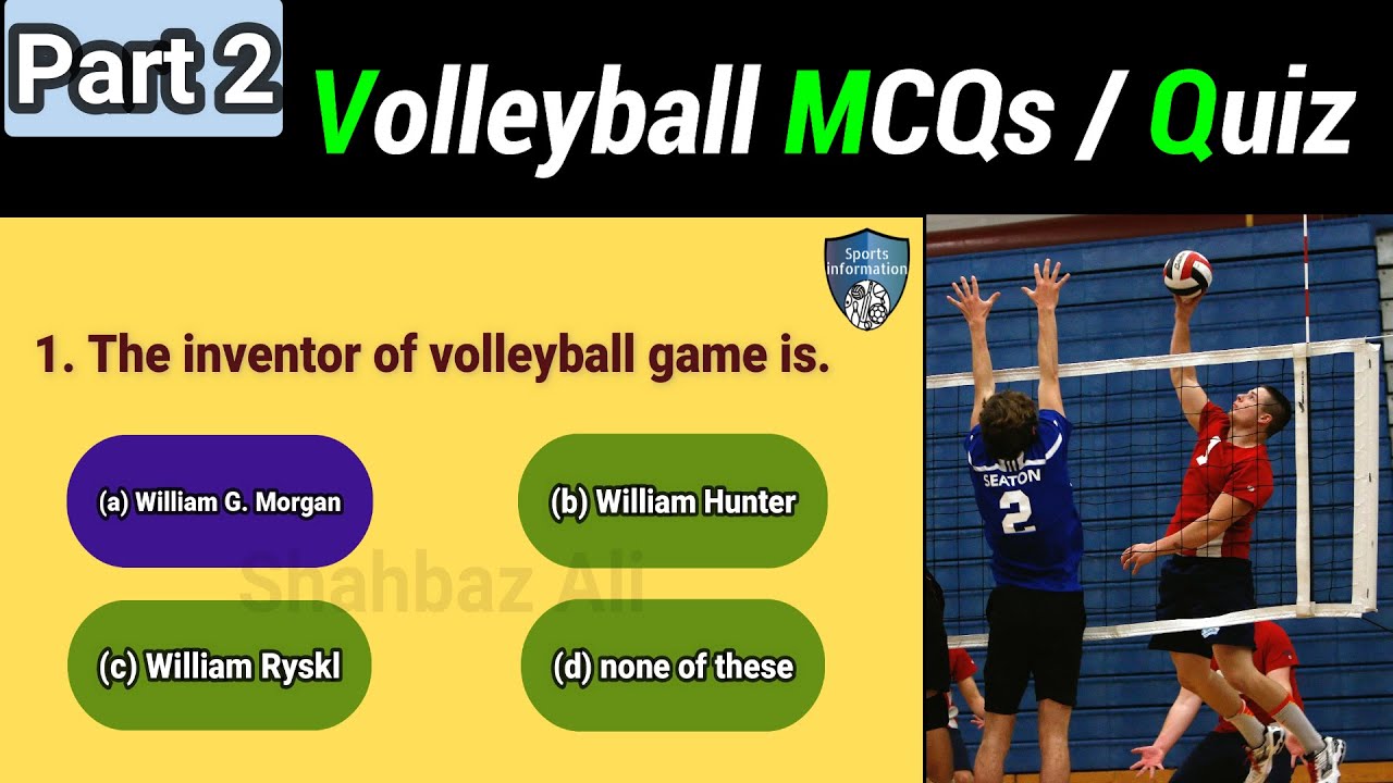 volleyball mcqs with answers / volleyball quiz questions and answers / volleyball mcqs | volleyball