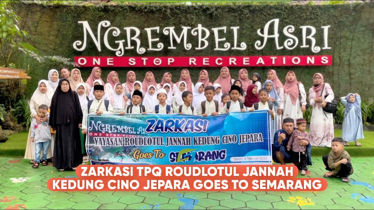ZARKASI TPQ ROUDLOTUL JANNAH KEDUNG CINO JEPARA GOES TO SEMARANG - Surya Indah Tour - Rimba Raya Bus