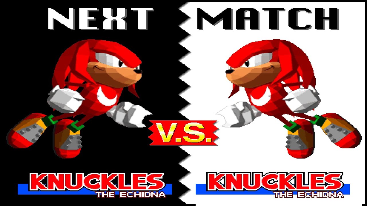 Knuckles VS Clone Knuckles - Sonic The Fighters