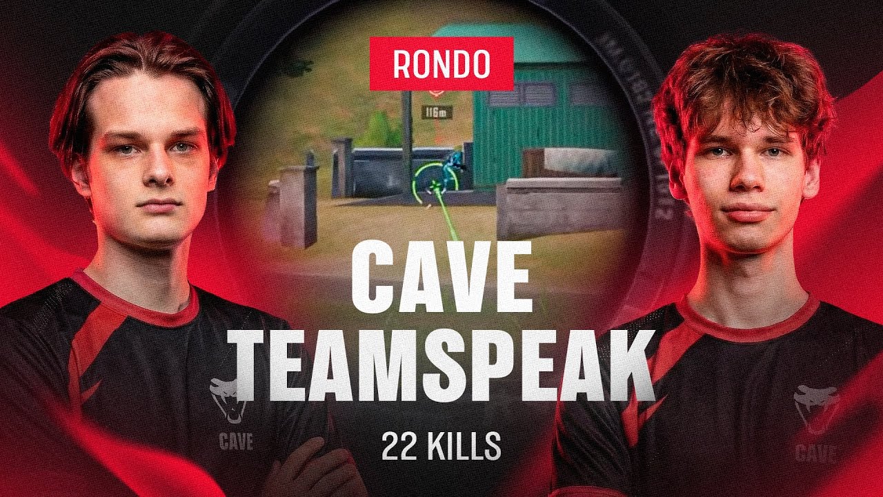 22 КИЛЛА НА РОНДО | TEAMSPEAK CAVE | PUBG MOBILE