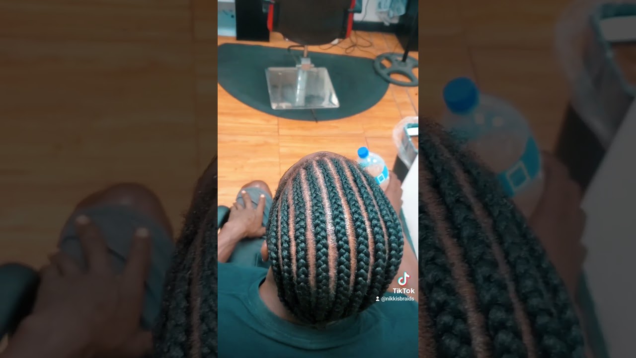 #neatbraids #mensbraids #straighthair #classic