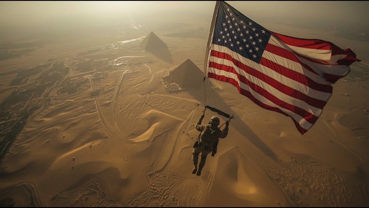 Military Free Fall Over 4,500-Year-Old Pyramids – Epic Training in Egypt‼️