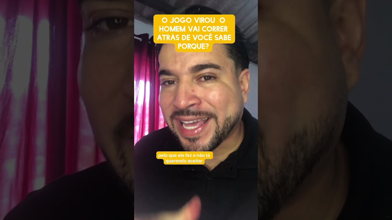 O jogo virou o homem vai correr atrás de você 