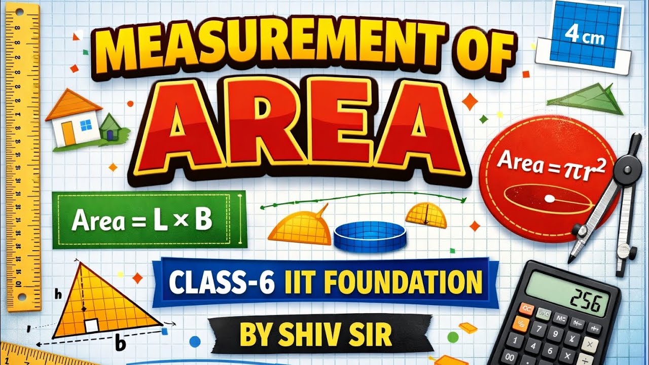 Measurement of Area, class -6 IIT Foundation 