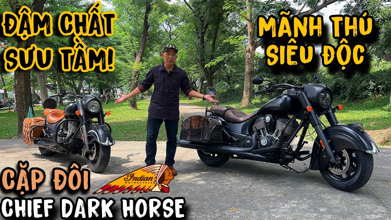 CẶP ĐÔI MÃNH THÚ INDIAN CHIEF DARK HORSE - ĐẬM CHẤT SƯU TẦM ĐỘC ĐÁO VÀ CHẤT CHƠI VÔ CÙNG HẤP DẪN 😎🏍️