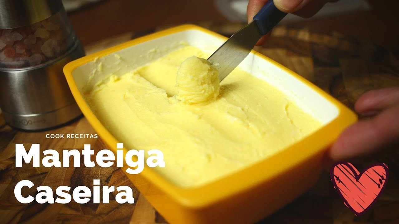 Manteiga Caseira feito com nata | Muito fácil e delicioso! | Cook Receitas
