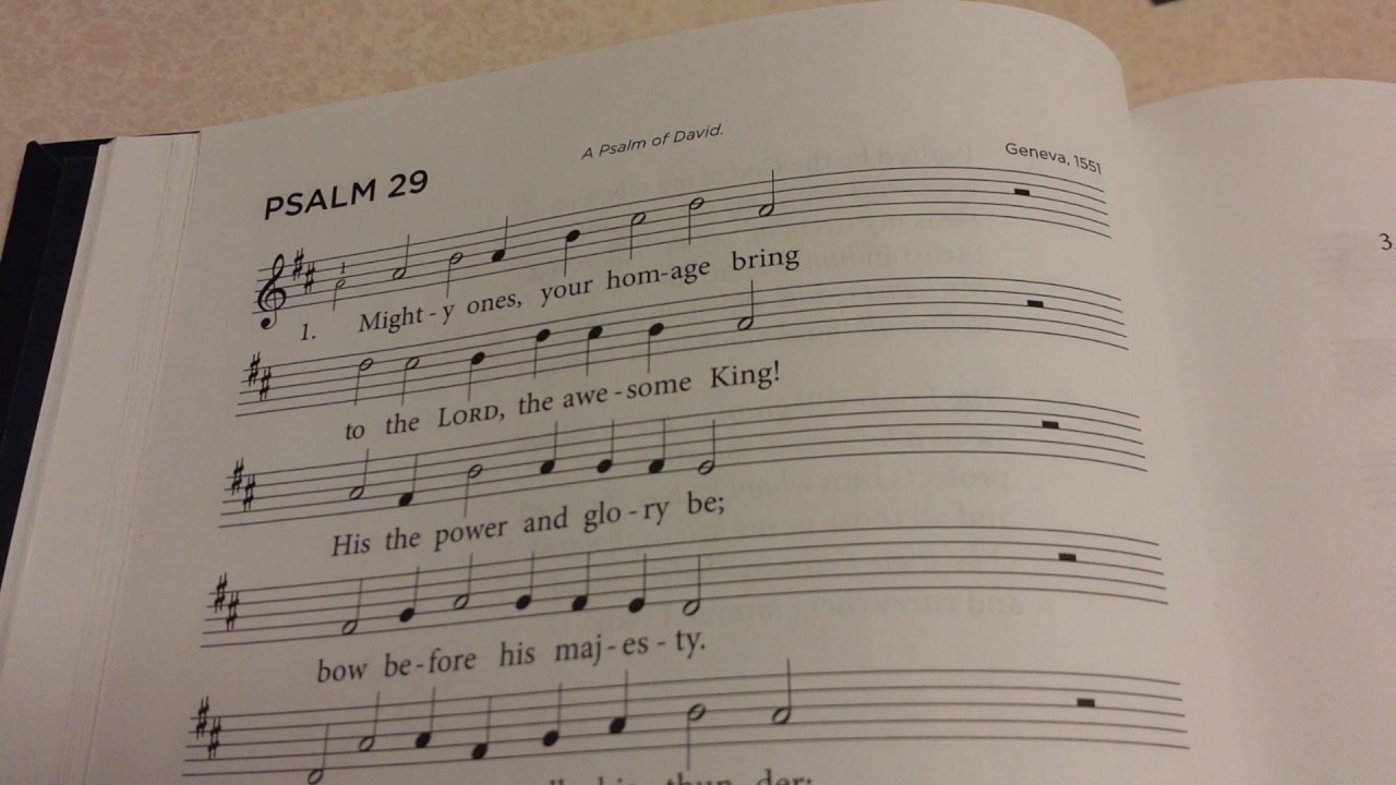 Psalm 29 verse 1 for memory work CanRef BoP