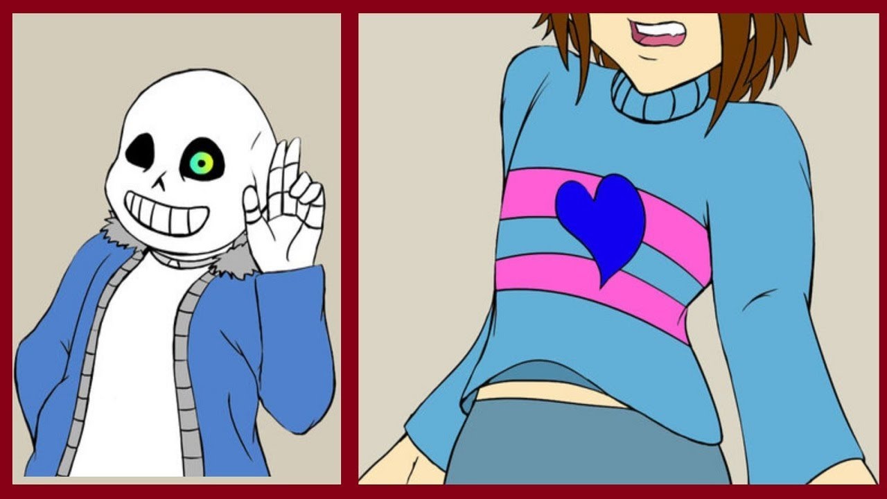 Frisk the human and Sans the skeleton【 Undertale Comic dubs 】