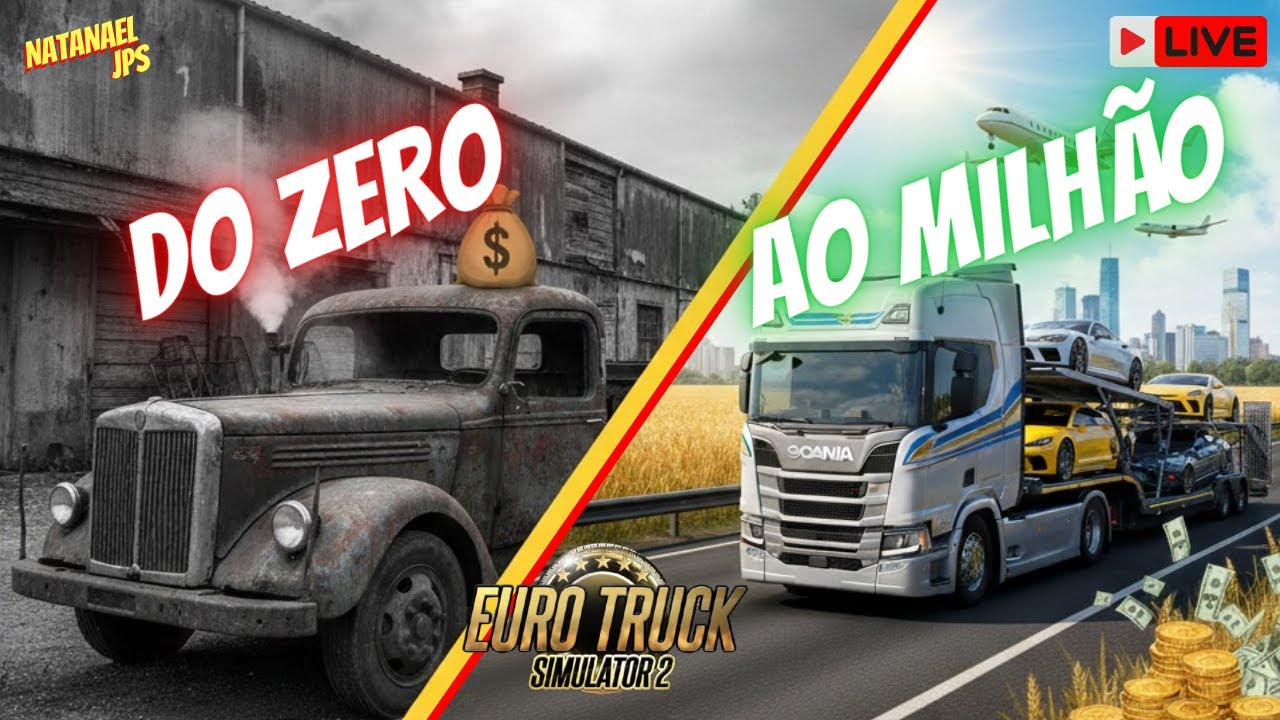 Live Euro Truck Simulator 2 - Do Zero ao Milhão - Live com i5 4570 16Gb + RX 550 4GB | Ao Vivo