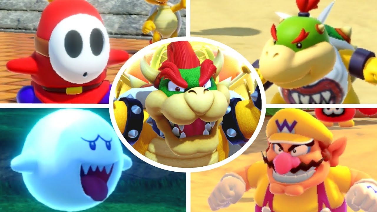 Super Mario Party - All Bosses (Master Difficulty)