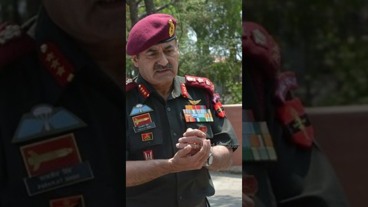 Why is Lt Gen Paramjit Singh wearing Colonel Rank?