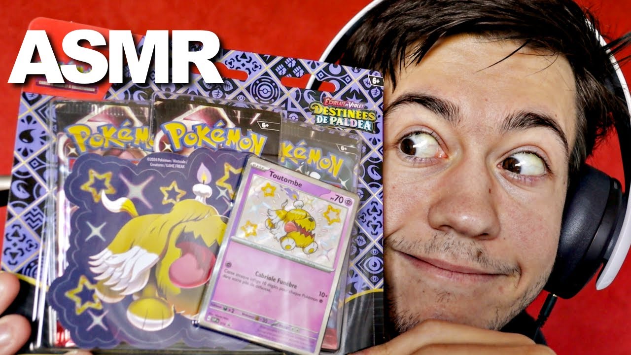 #ASMR 😴 J'ouvre 3 boosters POKÉMON