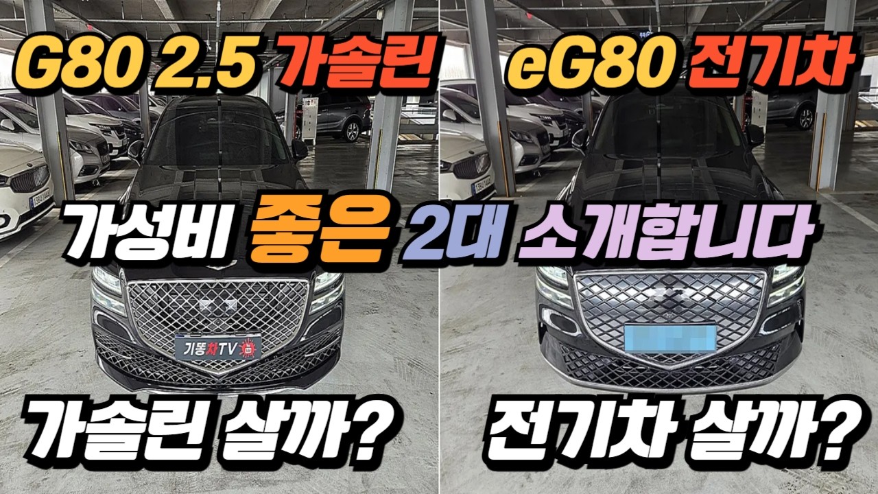 제네시스 g80 가솔린 살까? 제네시스 g80 전기차 살까? 중고차경매 어떤 차던 예산을 아낄수 있습니다