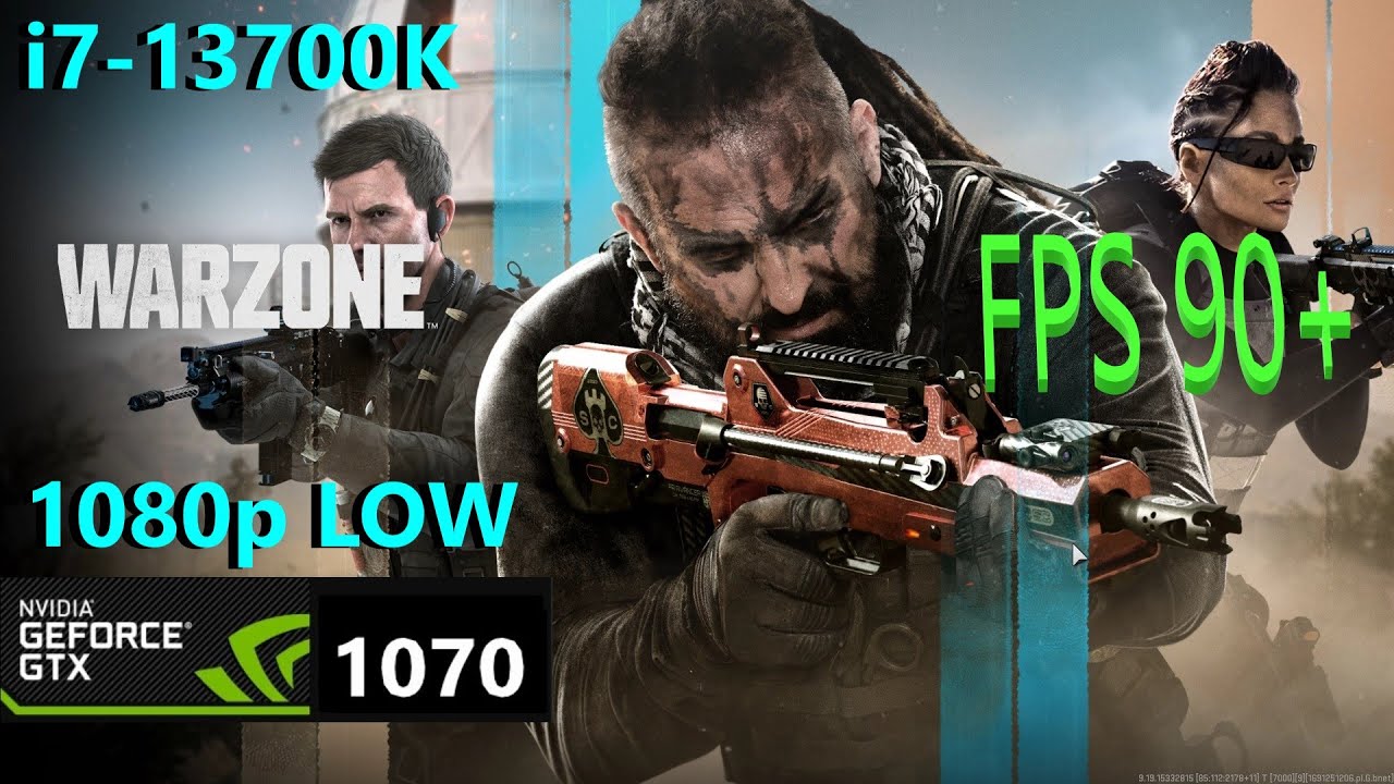 Warzone 2 GTX 1070 + i7-13700K 1080p LOW VONDEL