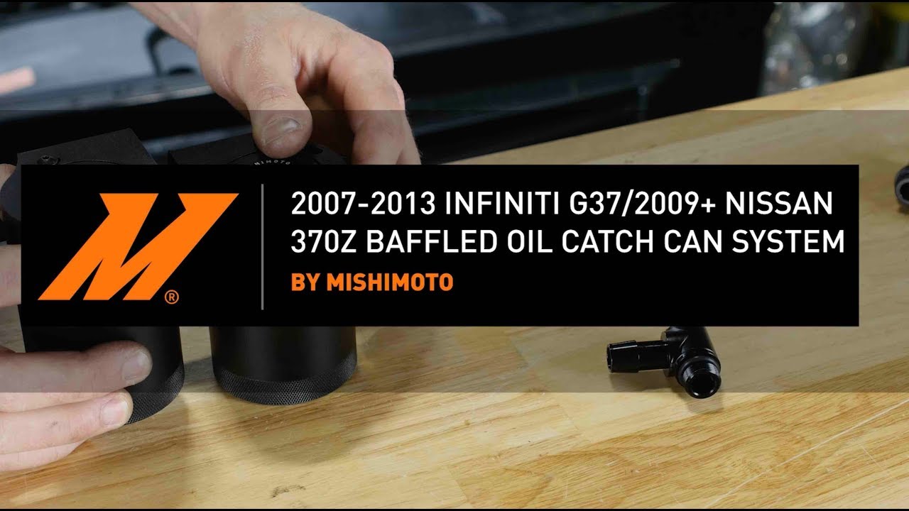 2007-2013 Infiniti G37/ 2009-2020 Nissan 370Z Baffled Oil Catch Can System by Mishimoto