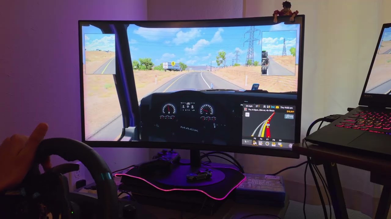 AMERICAN TRUCK SIMULATOR WITH MANUAL SHIFTER 
