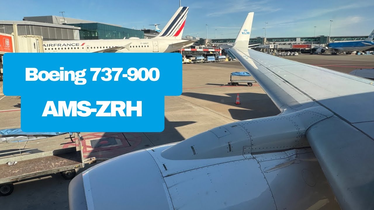KLM | Boeing 737-900 | Amsterdam to Zurich | PH-BXS | Full Flight