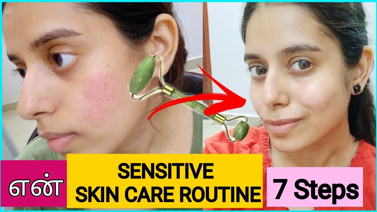 (STEP BY STEP) Skincare Routine in Tamil for sensitive pimple acne skin | தமிழில் சரும பராமரிப்பு