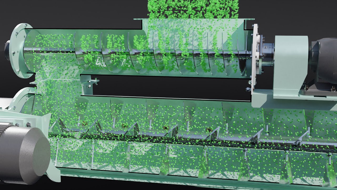 3D Animation Conditioner and Screw Feeder for Pellet Mill