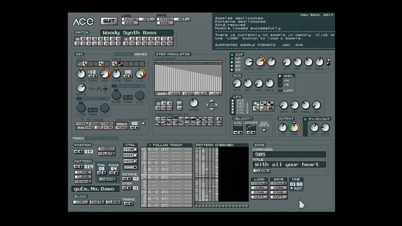 With All Your Heart by 505 (Atari Falcon ACE Tracker 2 music, re-recorded)