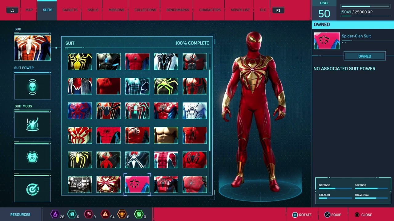 All suits, power & mods | Marvel's Spider-Man Remastered | PS5 4K