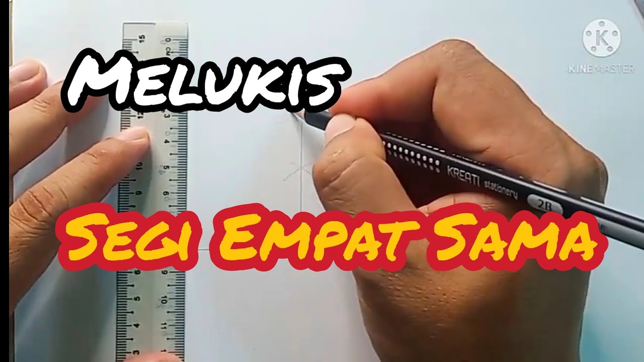 #Melukis Segi Empat Sama | #RBT #MATEMATIK #LUKISAN KEJURUTERAAN