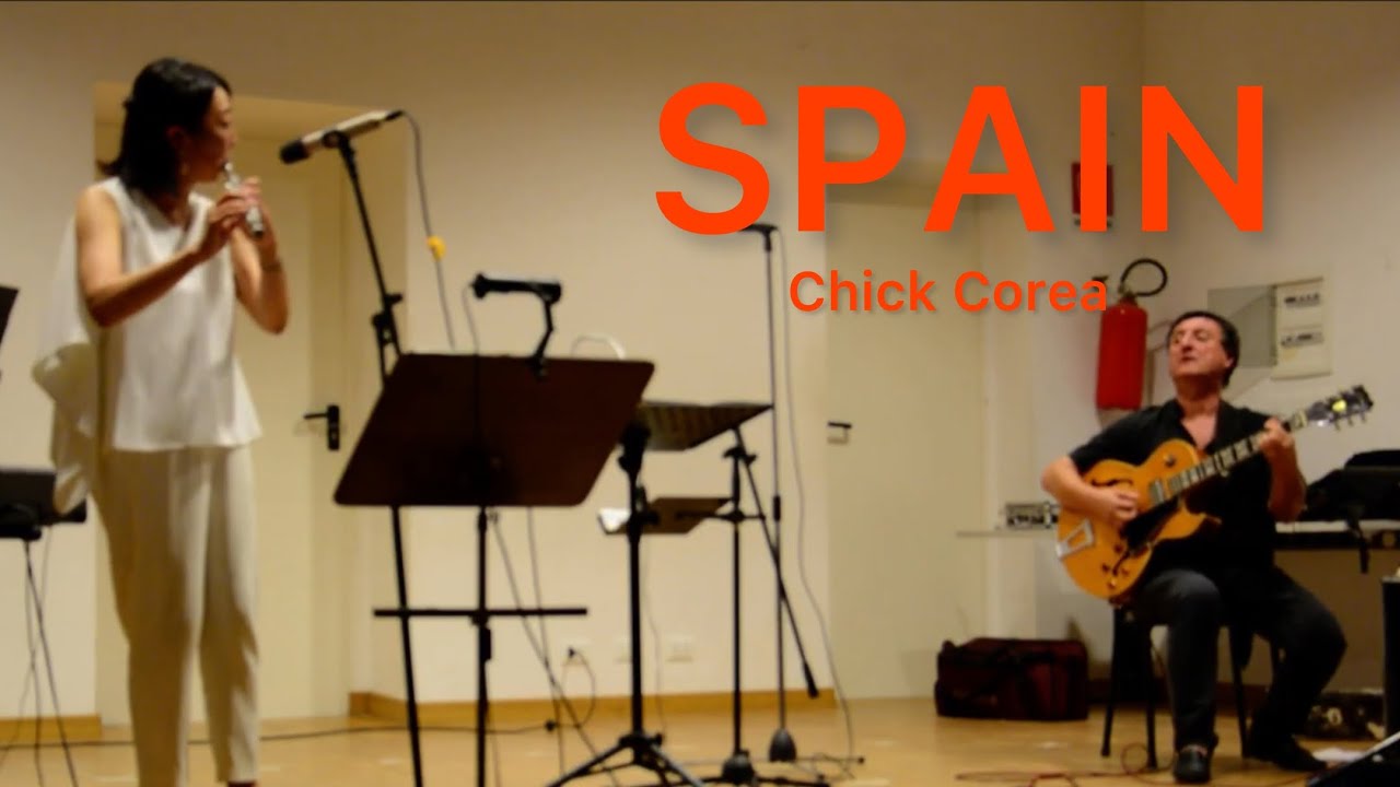Spain- Live in Italy 🇮🇹 | Jazz Flute & Guitar Duo | Yoshiko Enoki & Pietro Bonelli