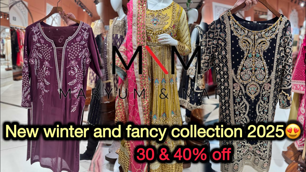 Maryum n Maria stunning winter and luxury collection 2025😍|30&40 off sale🔥|#mka450 #maryumnmaria