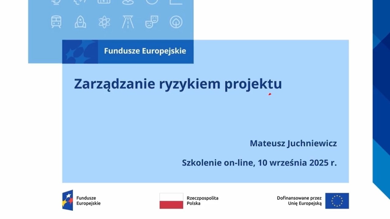 Zarządzanie ryzykiem projektu, szkolenie on-line