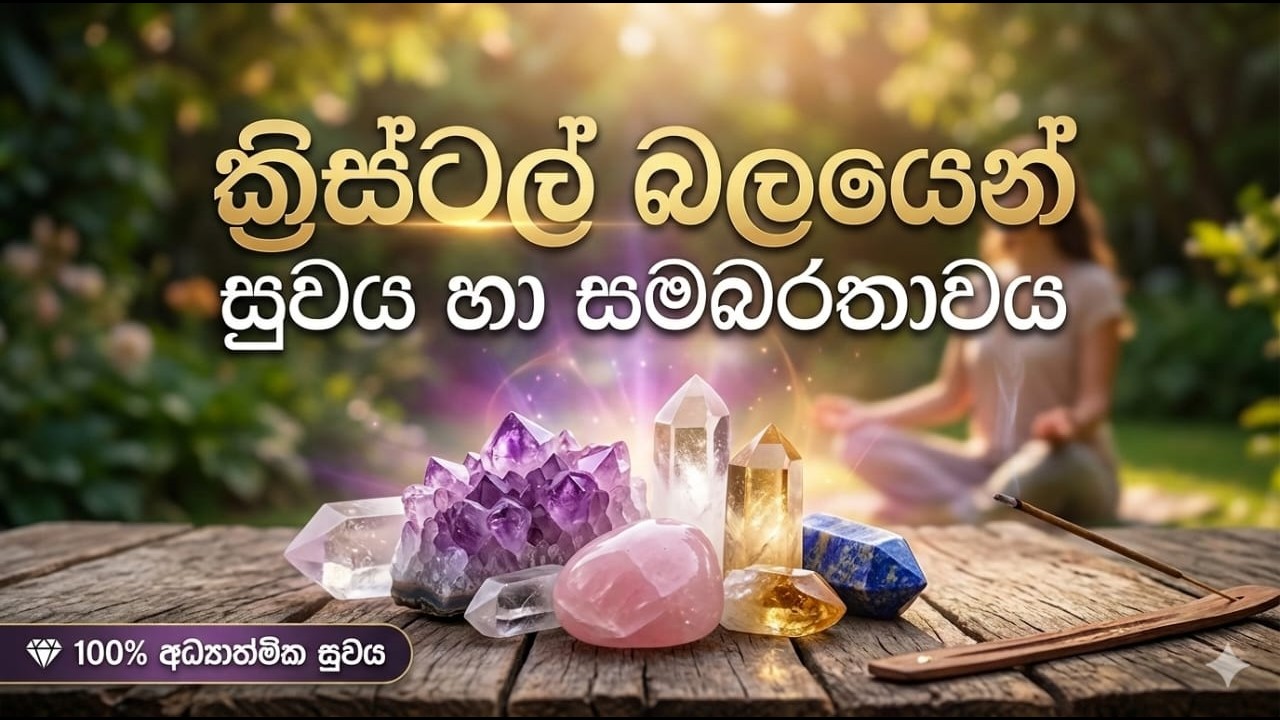 ක්‍රිස්ටල් ශක්තියෙන් සුවය හා සමබරතාවය ලබාගන්න. 💎
